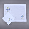 Blue Flower Lily Placemat & Napkin Set