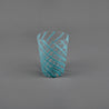 Impilabile Torchon Aqua Pastel Stripe Twisted Drinking Glass Set