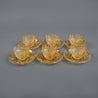 Yellow Roses Turkish Coffee Set