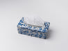 Blue Parrots Ceramic Tissue Box