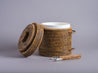 Natural Rattan Ice Bucket w/ tong