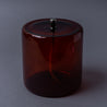 Small Dark Amber 15cm Cylinder Lantern