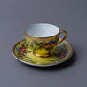 Matte Yellow Flower Turkish Coffee Set